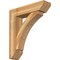 Ekena Millwork Thorton Slat Rough Sawn Bracket w/ Offset Brace, Western Red Cedar, 8"W x 32"D x 36"H BKT0806X32X36THR06RWR - alternate 1